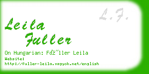 leila fuller business card